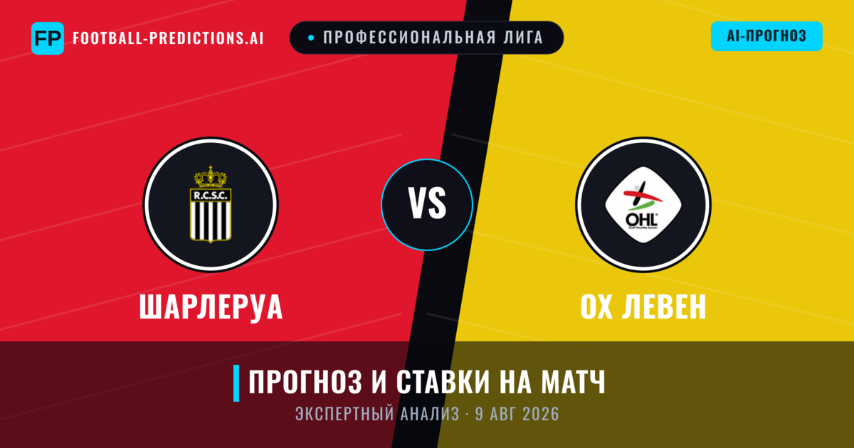 Шарлеруа – ОХ Левен — прогноз и превью матча