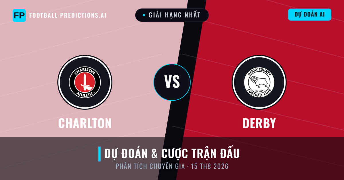 Charlton vs Derby — dự đoán và xem trước trận đấu
