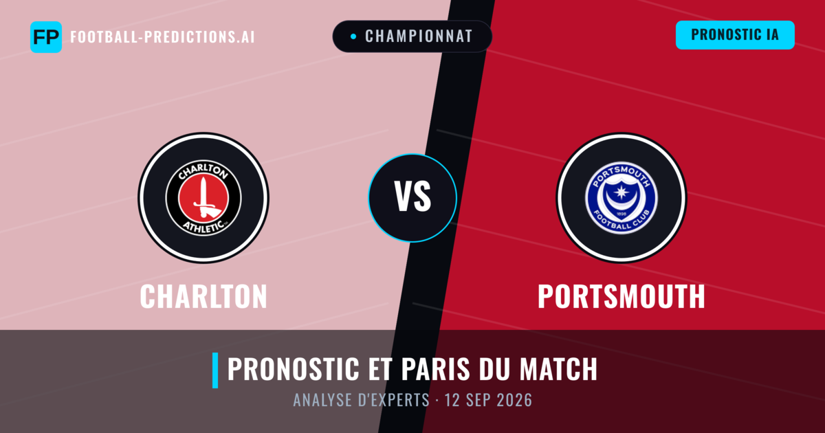 Charlton vs Portsmouth — pronostic et avant-match
