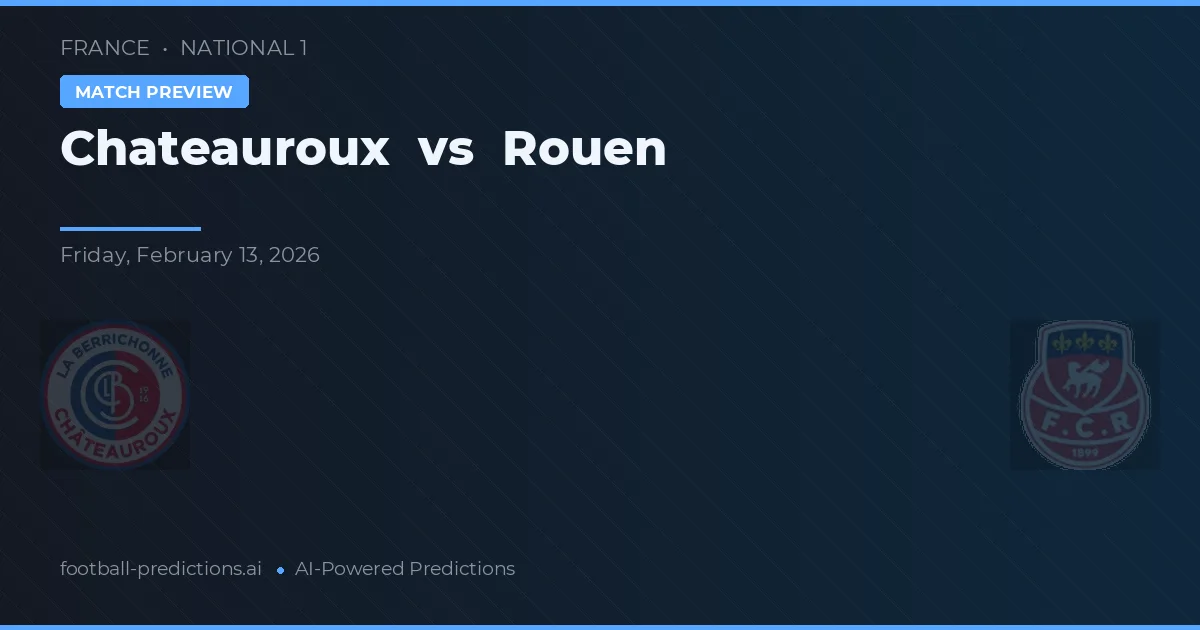 Chateauroux vs Rouen — Prognose und Spielvorschau