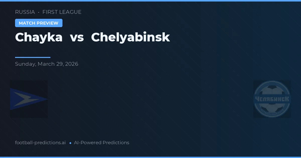 Chayka vs Chelyabinsk — pronostico e anteprima del match