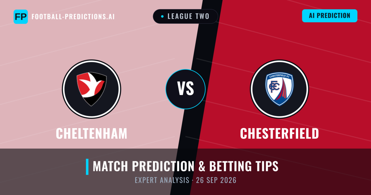Cheltenham vs Chesterfield — match prediction & preview