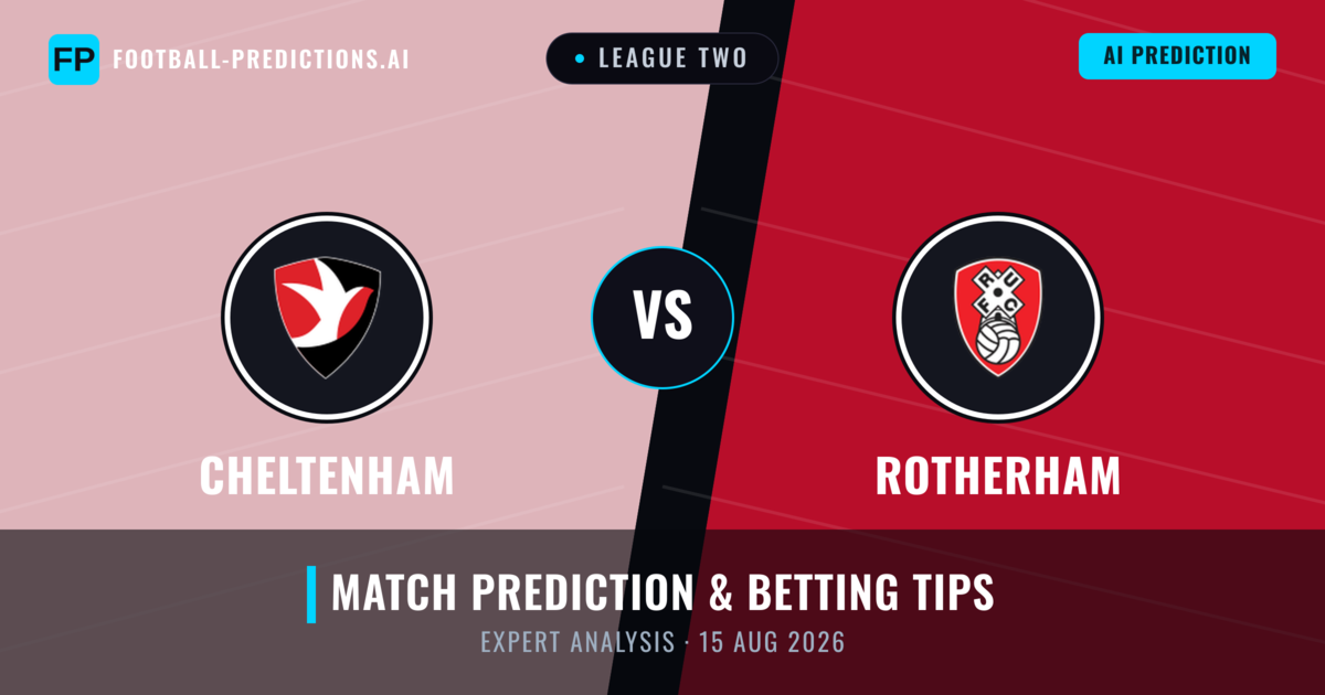 Cheltenham vs Rotherham — match prediction & preview