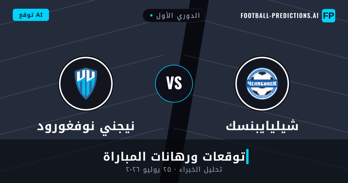 شيليايبنسك ضد نيجني نوفغورود — توقعات ومعاينة المباراة