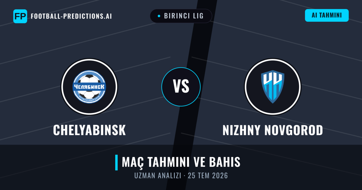 Chelyabinsk - Nizhny Novgorod — maç tahmini ve önizleme