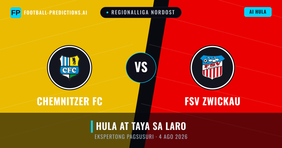 Chemnitzer FC vs FSV Zwickau — hula at preview ng laban