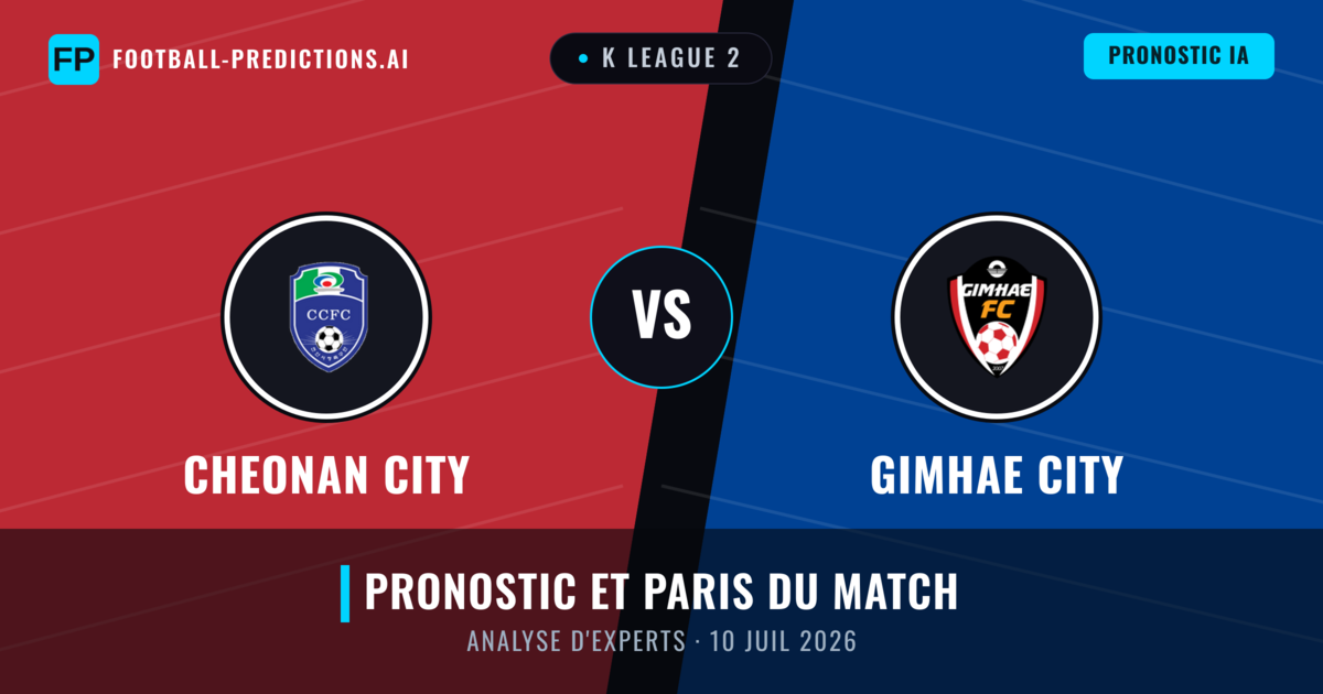 Cheonan City vs Gimhae City — pronostic et avant-match