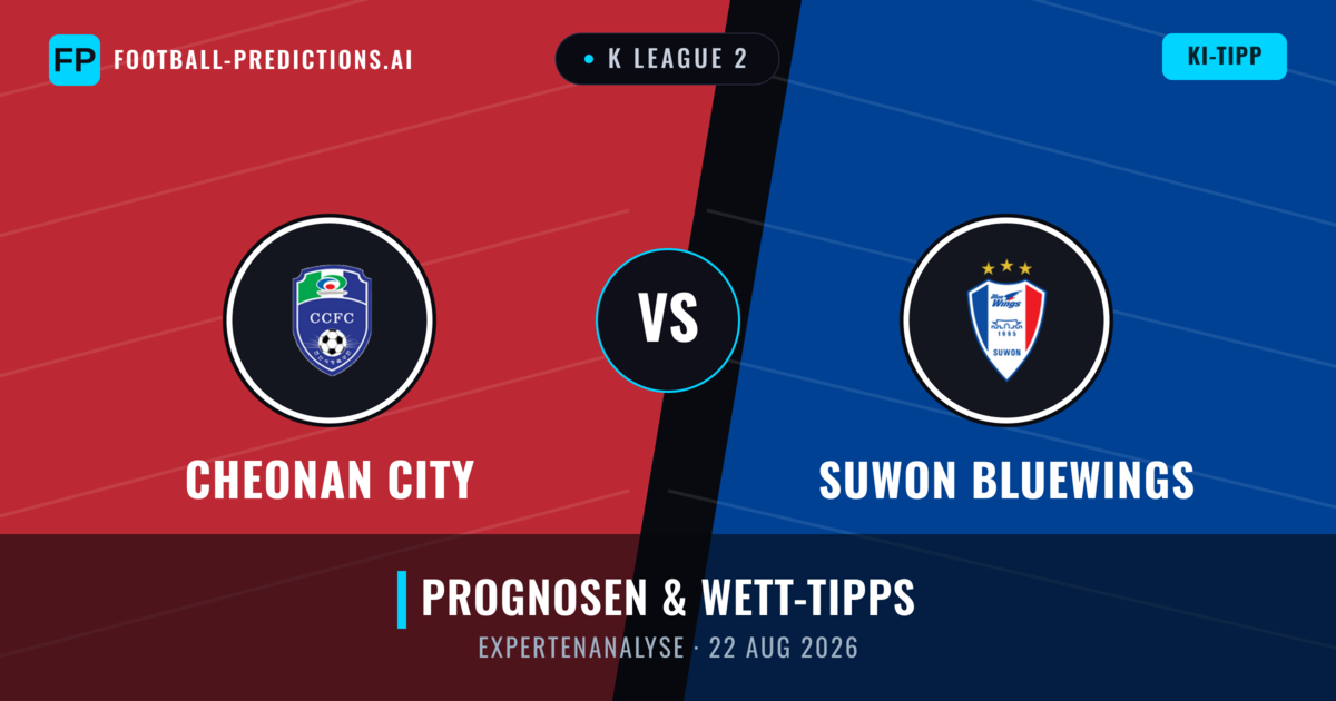 Cheonan City vs Suwon Bluewings — Prognose und Spielvorschau