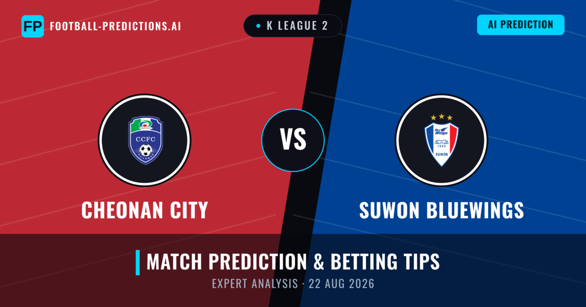 Cheonan City vs Suwon Bluewings — match prediction & preview