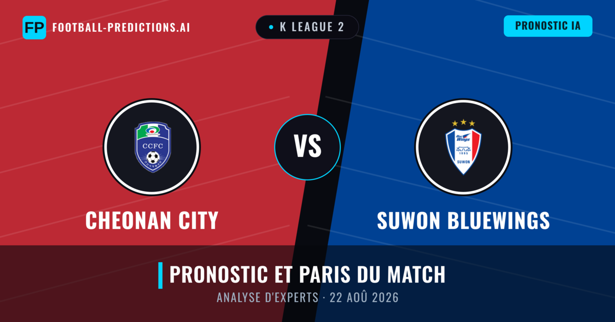 Cheonan City vs Suwon Bluewings — pronostic et avant-match
