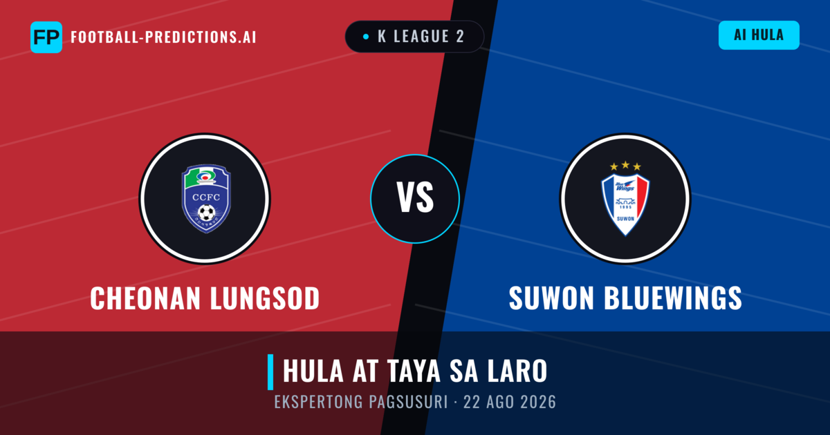 Cheonan Lungsod vs Suwon Bluewings — hula at preview ng laban