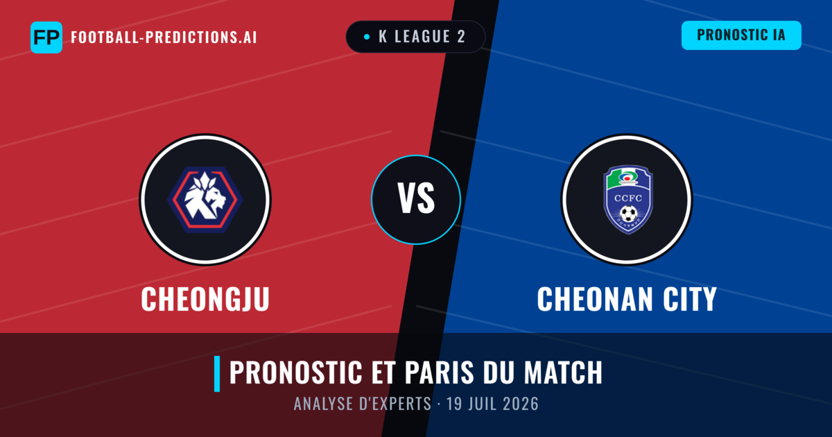 Cheongju vs Cheonan City — pronostic et avant-match