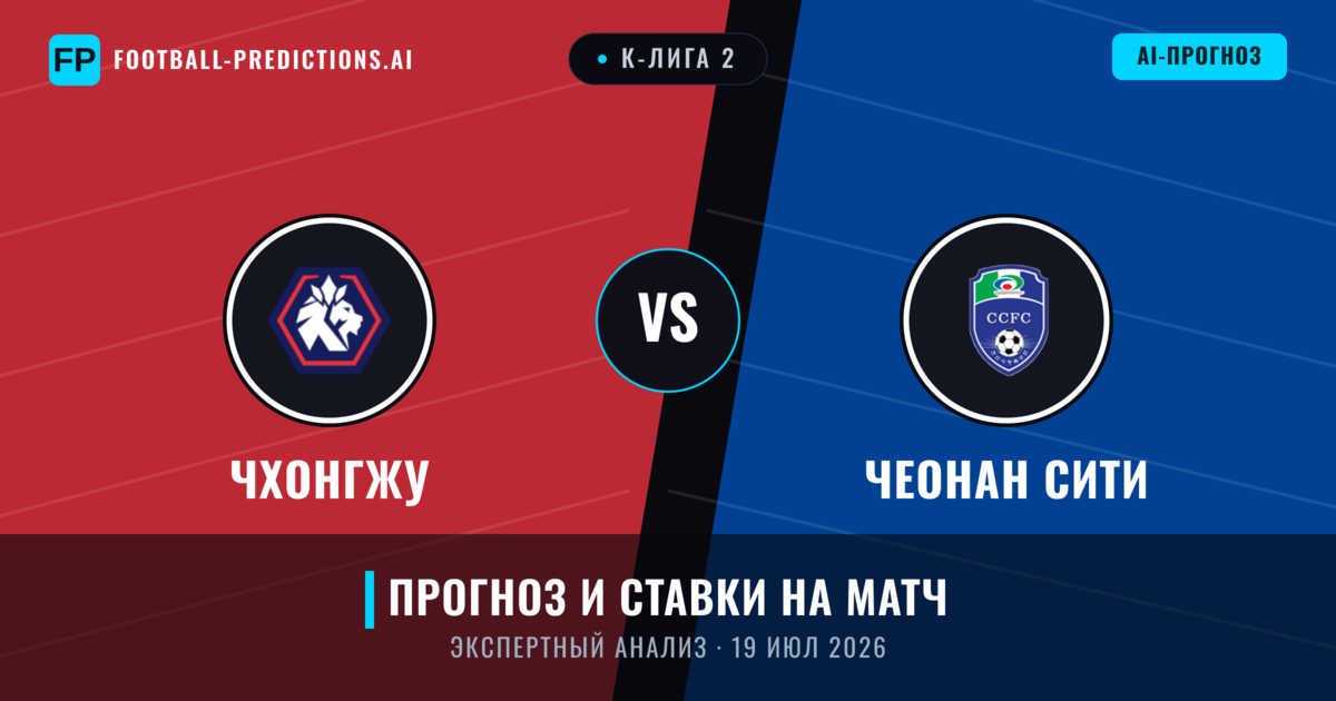 Чхонгжу – Чеонан Сити — прогноз и превью матча