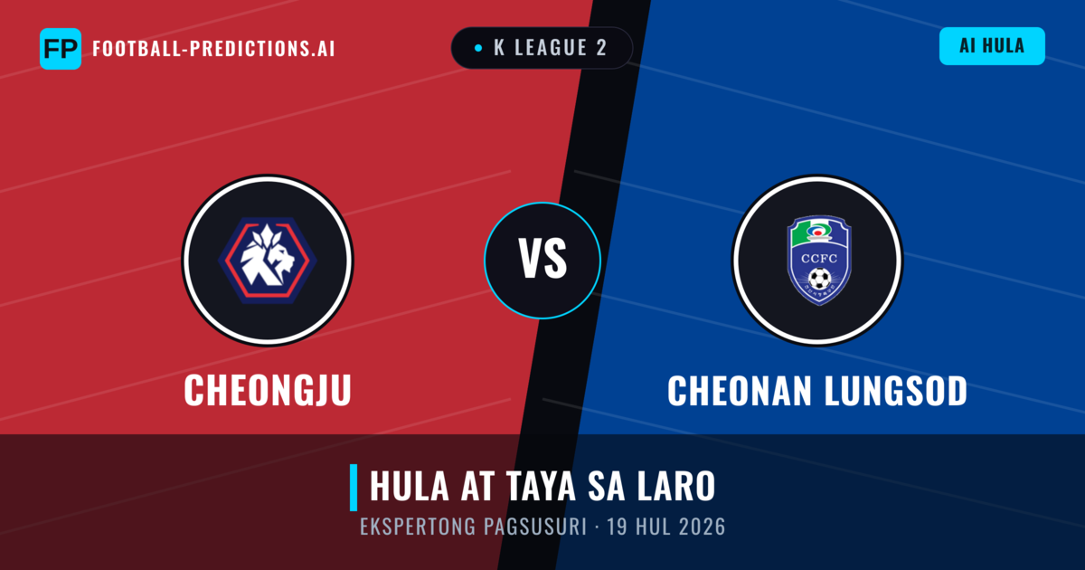 Cheongju vs Cheonan Lungsod — hula at preview ng laban