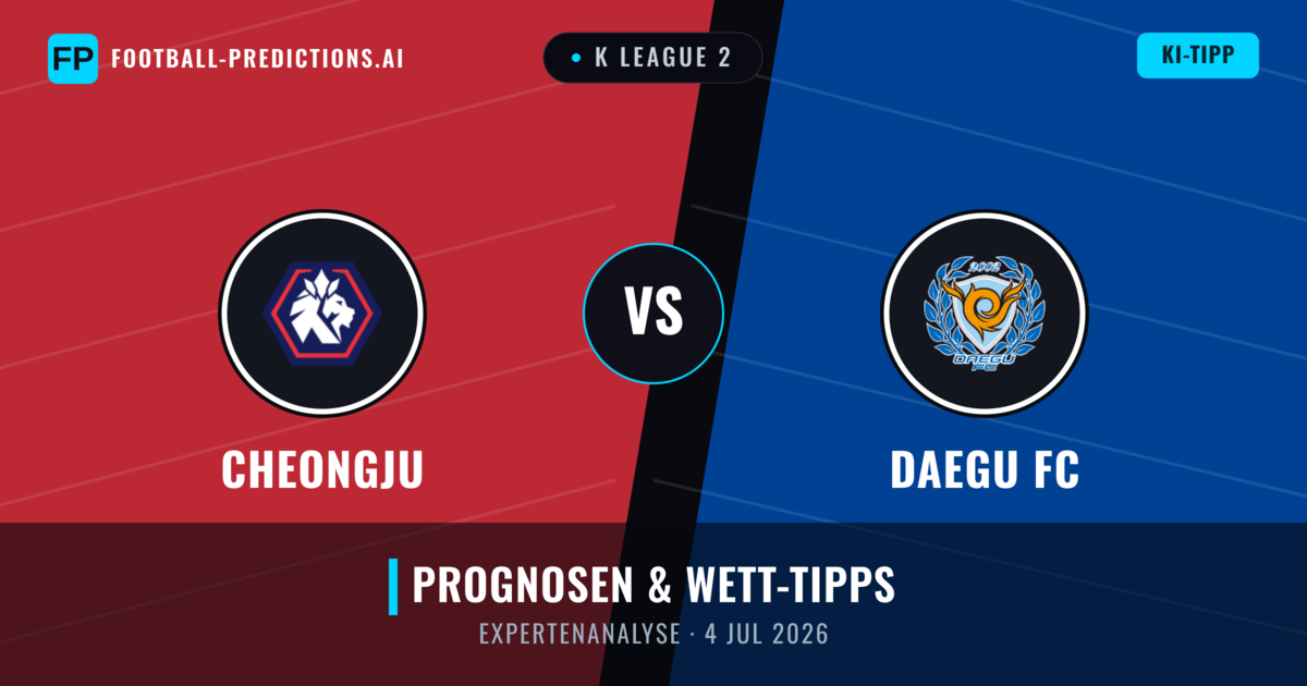 Cheongju vs Daegu FC — Prognose und Spielvorschau