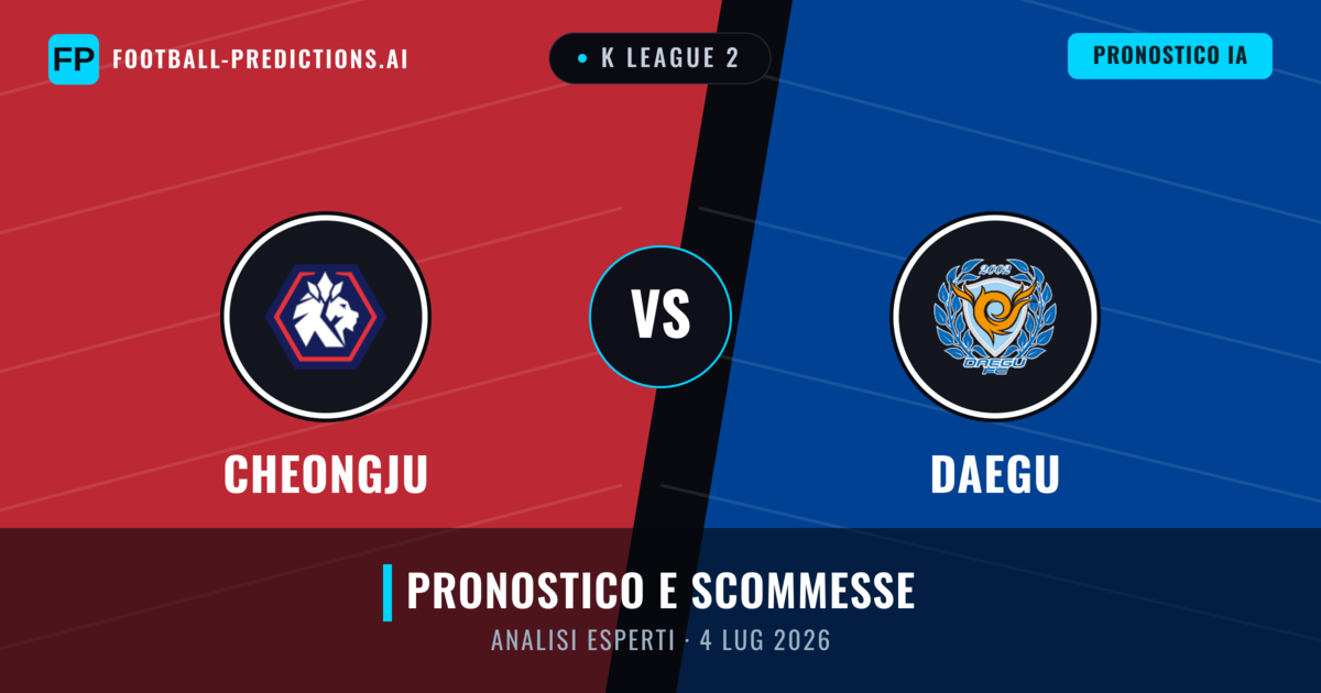 Cheongju vs Daegu — pronostico e anteprima del match