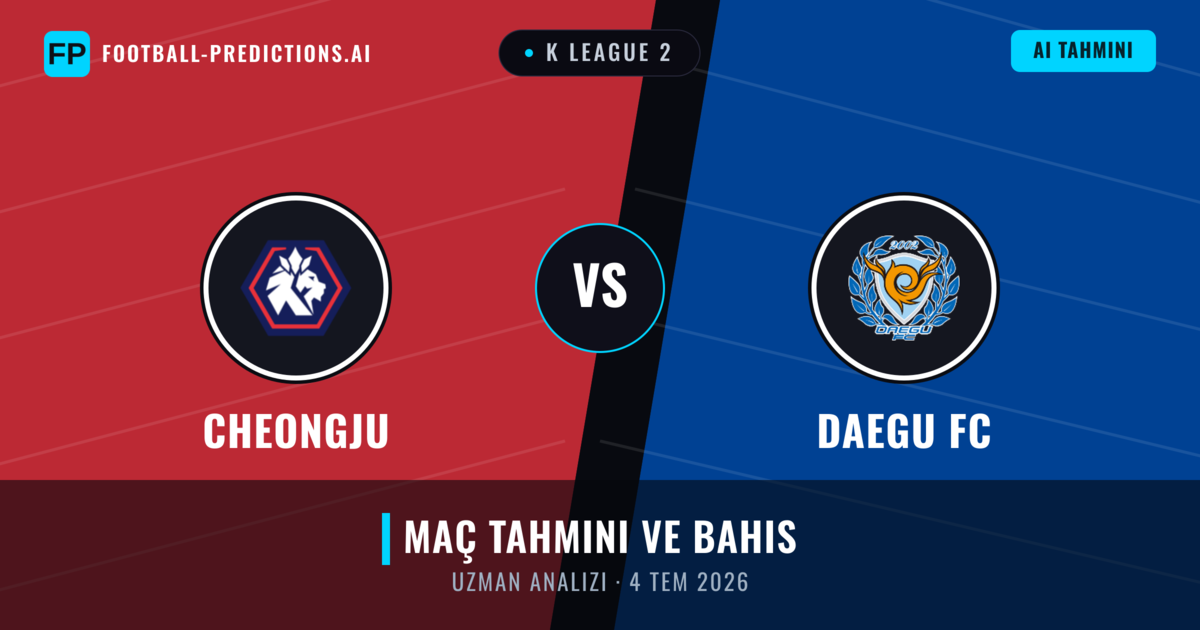 Cheongju - Daegu FC — maç tahmini ve önizleme