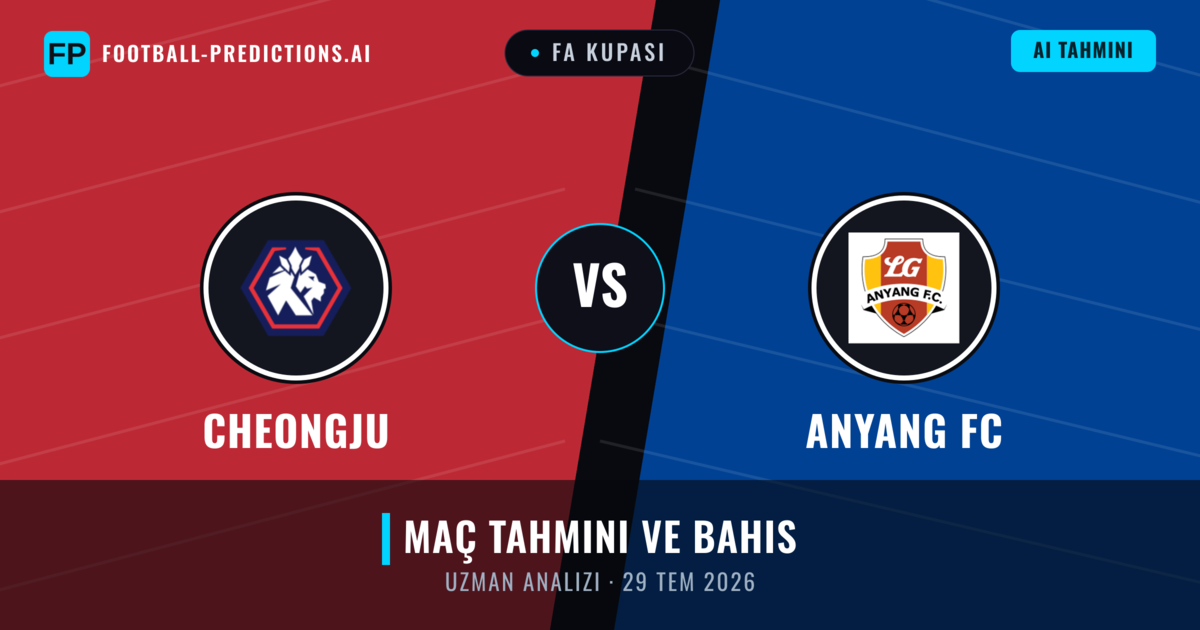 Cheongju - Anyang FC — maç tahmini ve önizleme