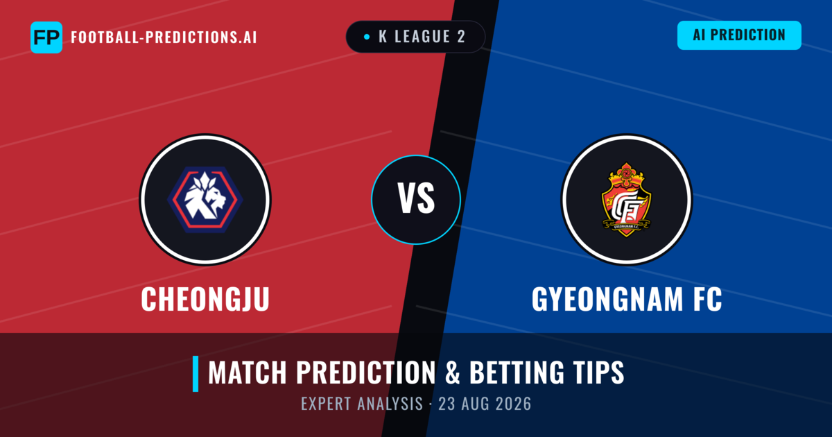 Cheongju vs Gyeongnam FC — match prediction & preview