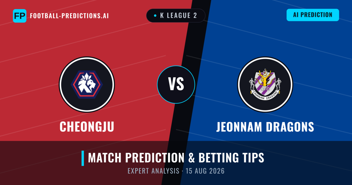 Cheongju vs Jeonnam Dragons — match prediction & preview