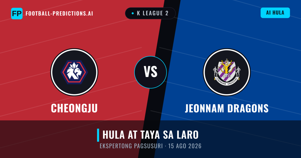 Cheongju vs Jeonnam Dragons — hula at preview ng laban