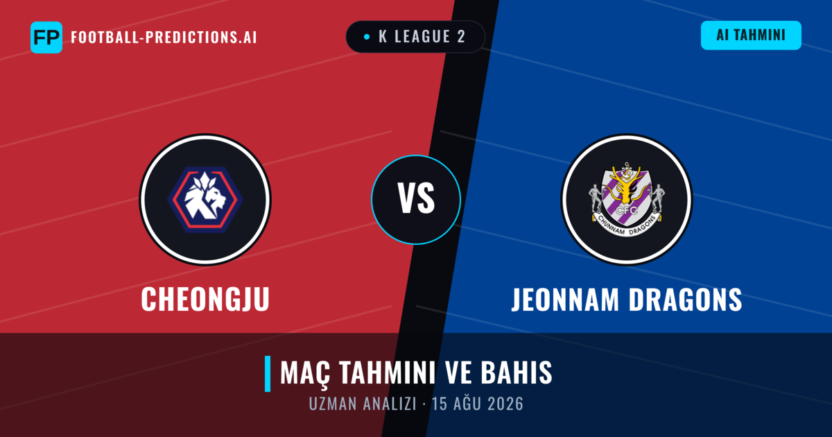 Cheongju - Jeonnam Dragons — maç tahmini ve önizleme