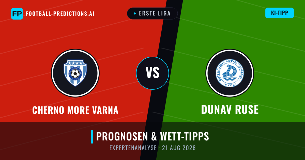 Cherno More Varna vs Dunav Ruse — Prognose und Spielvorschau