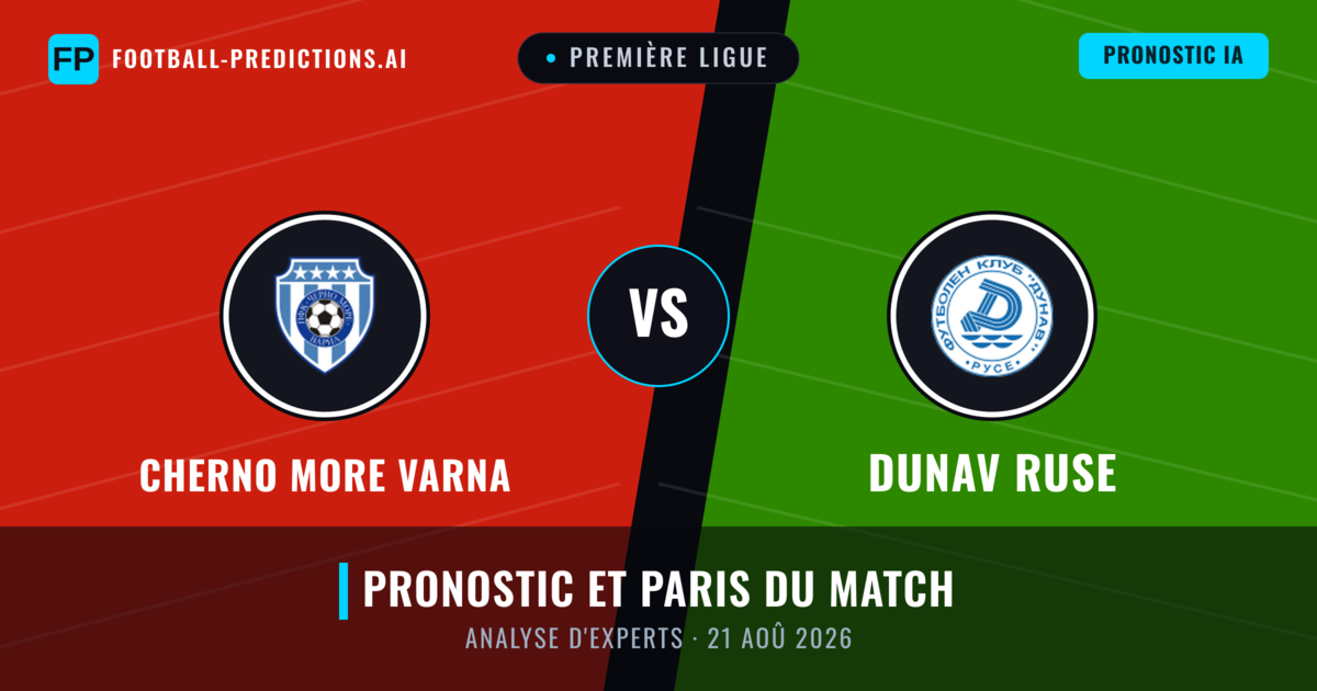 Cherno More Varna vs Dunav Ruse — pronostic et avant-match