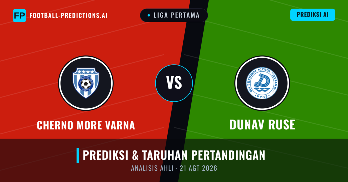 Cherno More Varna vs Dunav Ruse — prediksi dan pratinjau pertandingan
