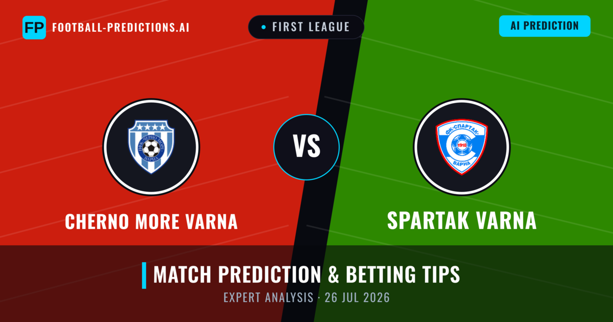 Cherno More Varna vs Spartak Varna — match prediction & preview