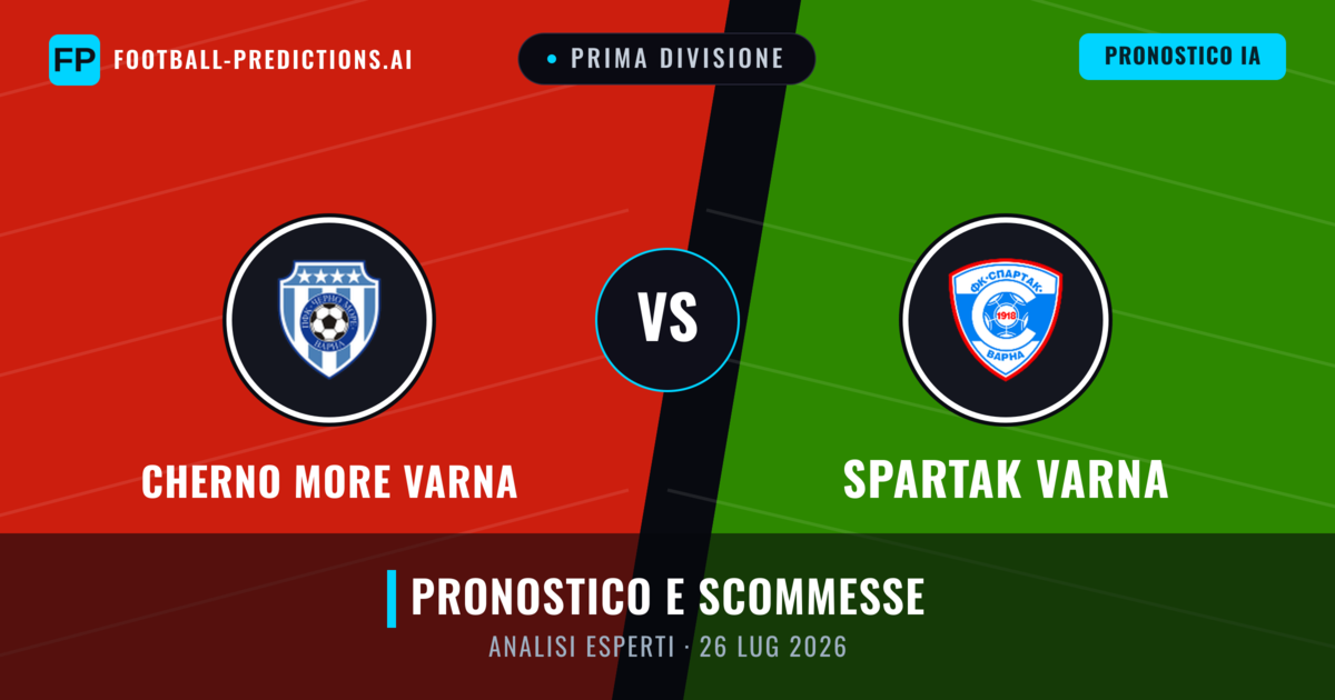 Cherno More Varna vs Spartak Varna — pronostico e anteprima del match