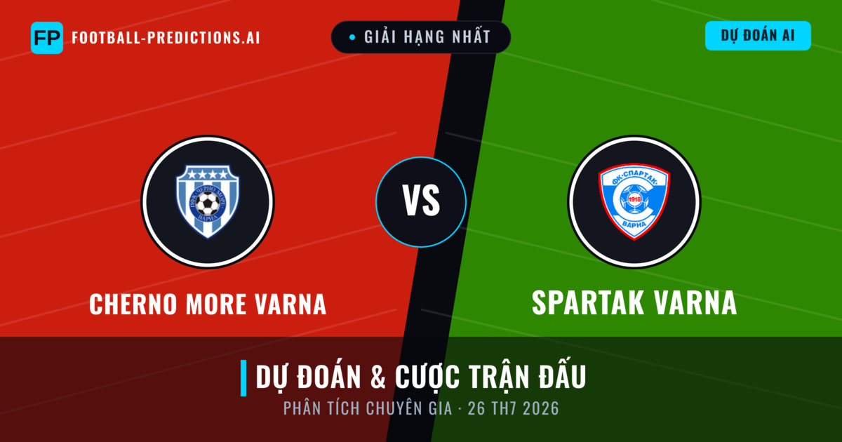 Cherno More Varna vs Spartak Varna — dự đoán và xem trước trận đấu