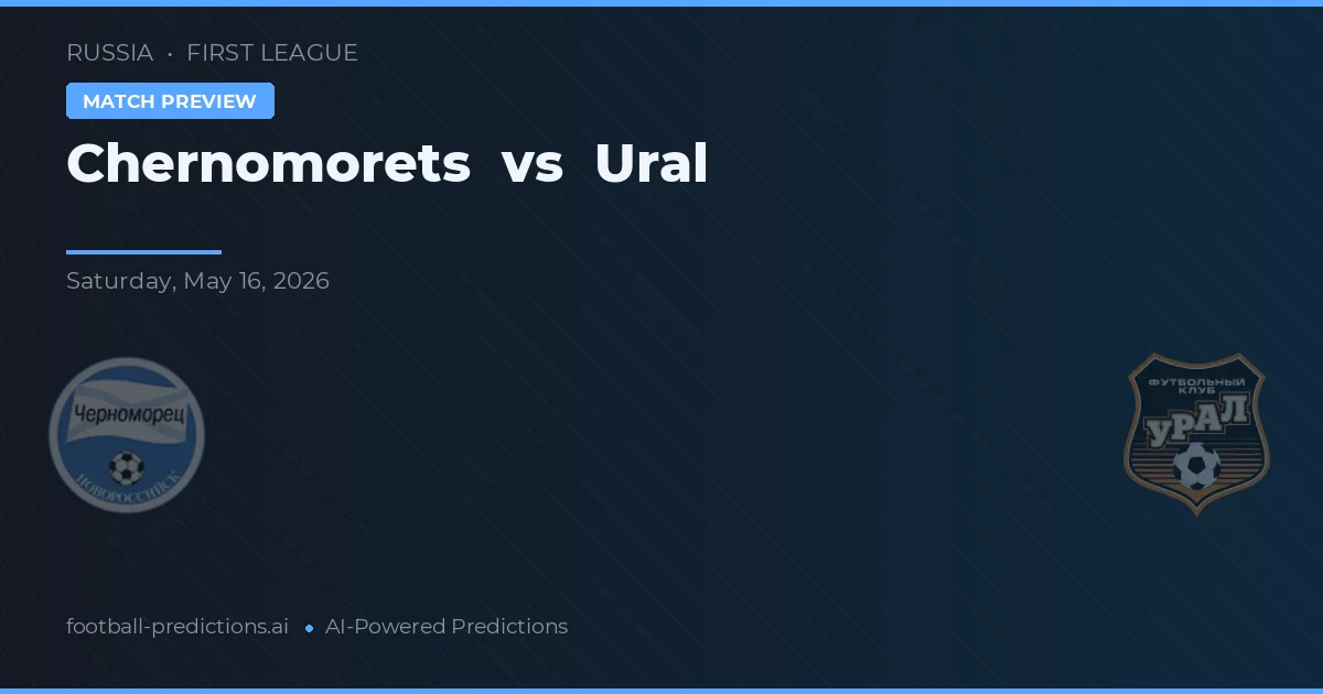 Chernomorets vs Ural — Prognose und Spielvorschau