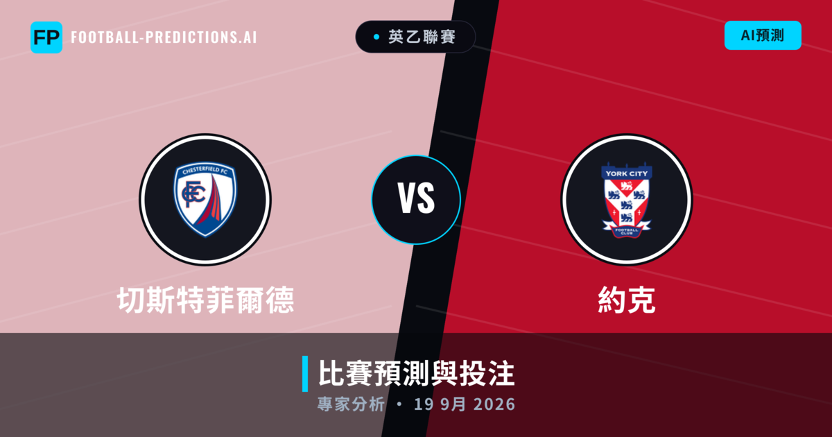 切斯特菲爾德 vs 約克 — 比赛预测和前瞻