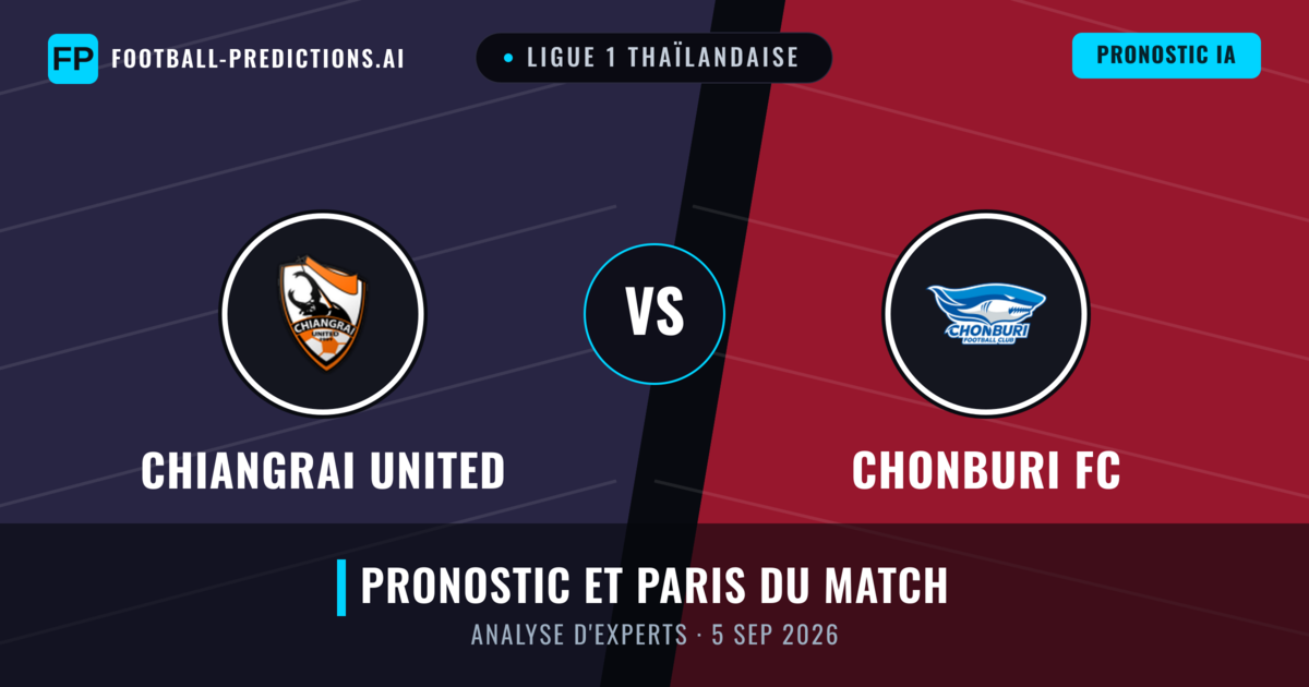 Chiangrai United vs Chonburi FC — pronostic et avant-match