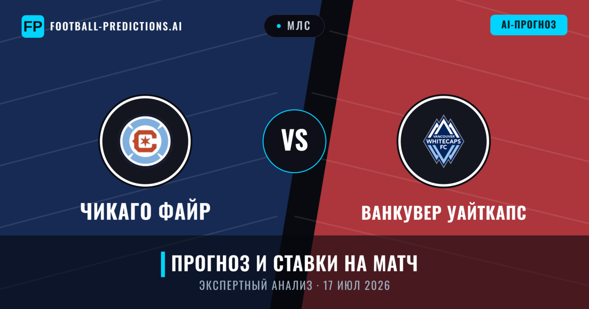 Чикаго Файр – Ванкувер Уайткапс — прогноз и превью матча