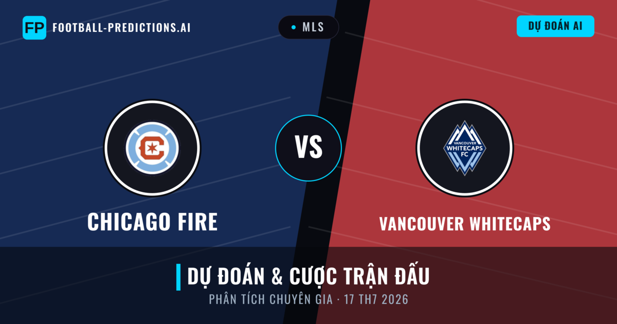 Chicago Fire vs Vancouver Whitecaps — dự đoán và xem trước trận đấu