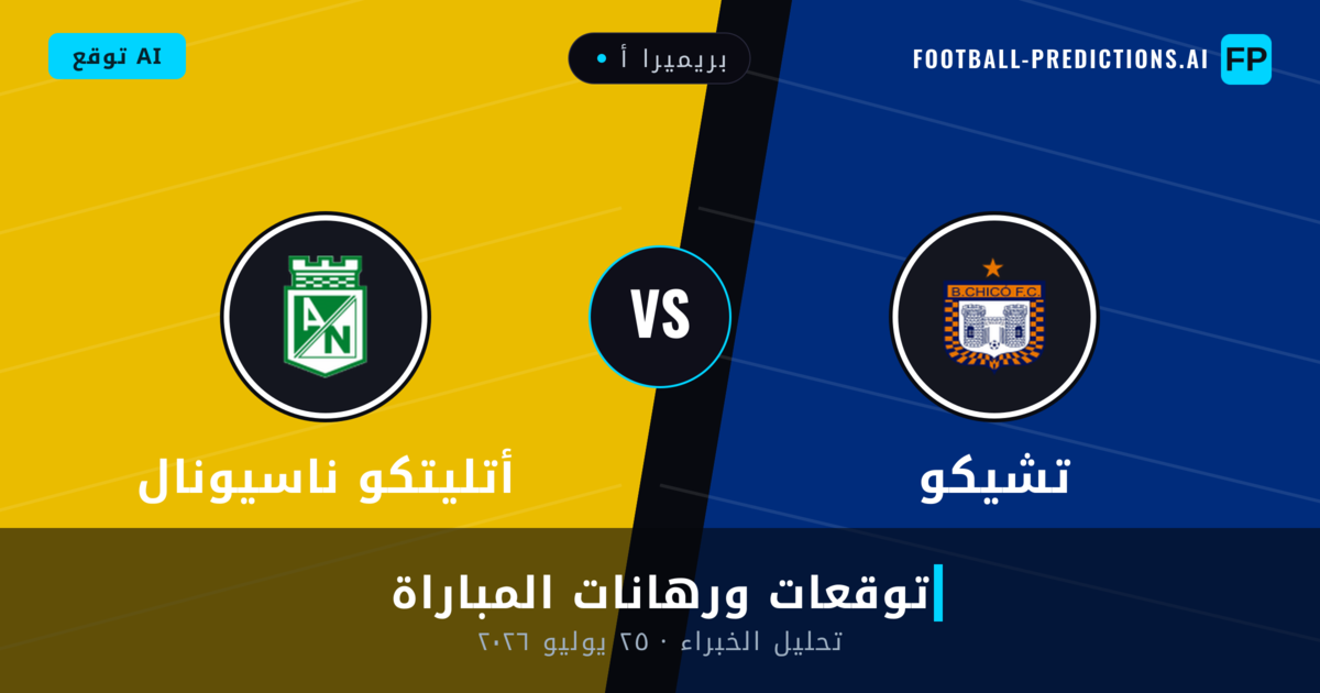 تشيكو ضد أتليتكو ناسيونال — توقعات ومعاينة المباراة