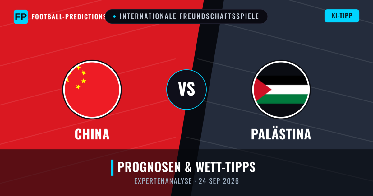 China vs Palästina — Prognose und Spielvorschau