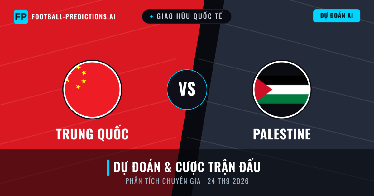 Trung Quốc vs Palestine — dự đoán và xem trước trận đấu