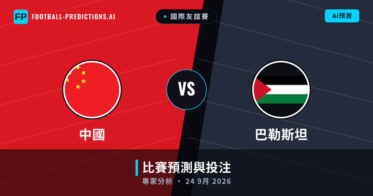 中國 vs 巴勒斯坦 — 比赛预测和前瞻