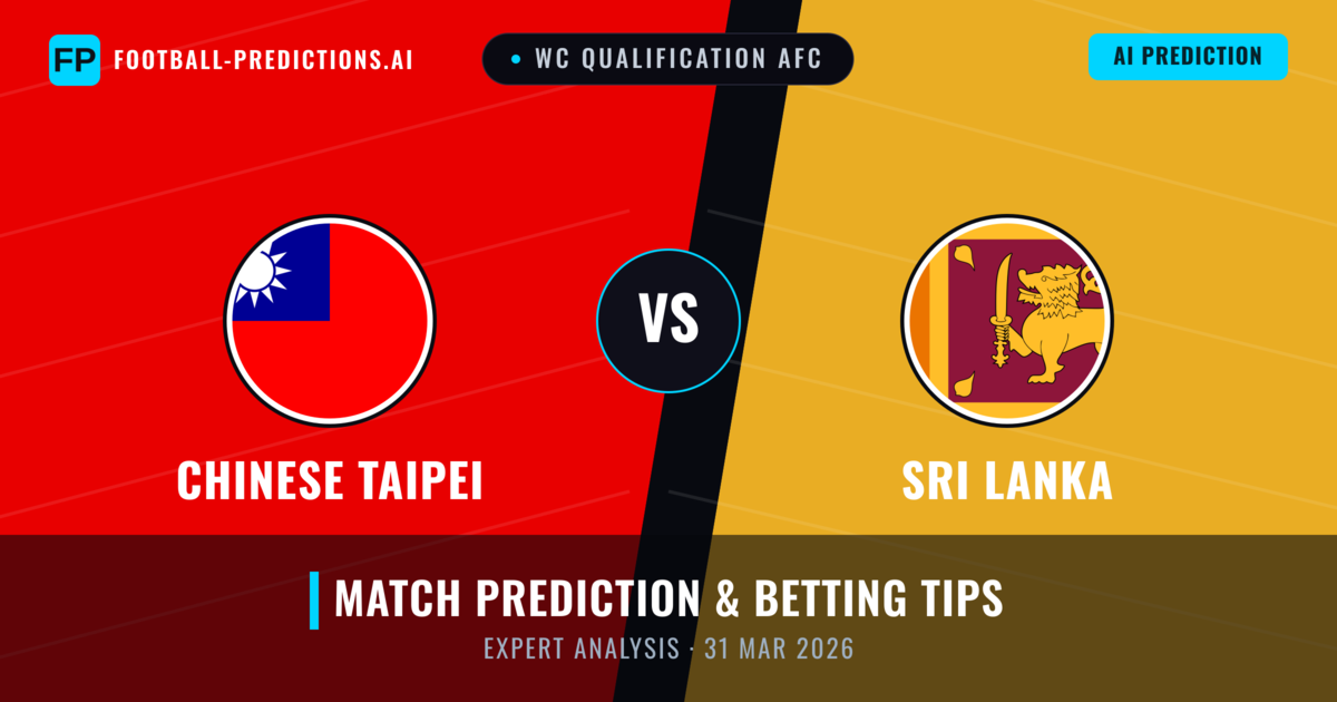 Chinese Taipei vs Sri Lanka — match prediction & preview
