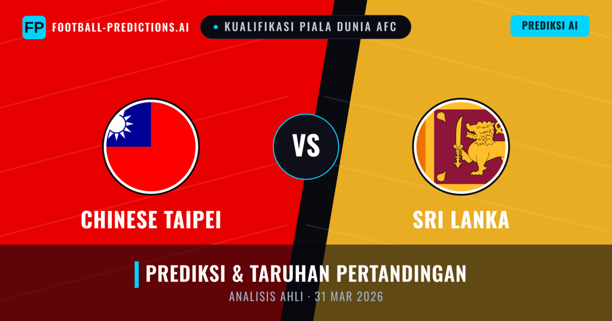 Tionghoa Taipei vs Sri Lanka — prediksi dan pratinjau pertandingan