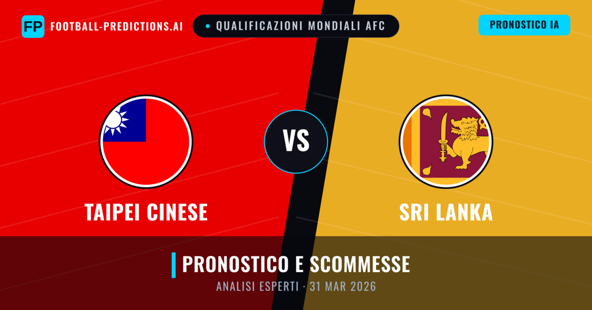 Taipei Cinese vs Sri Lanka — pronostico e anteprima del match