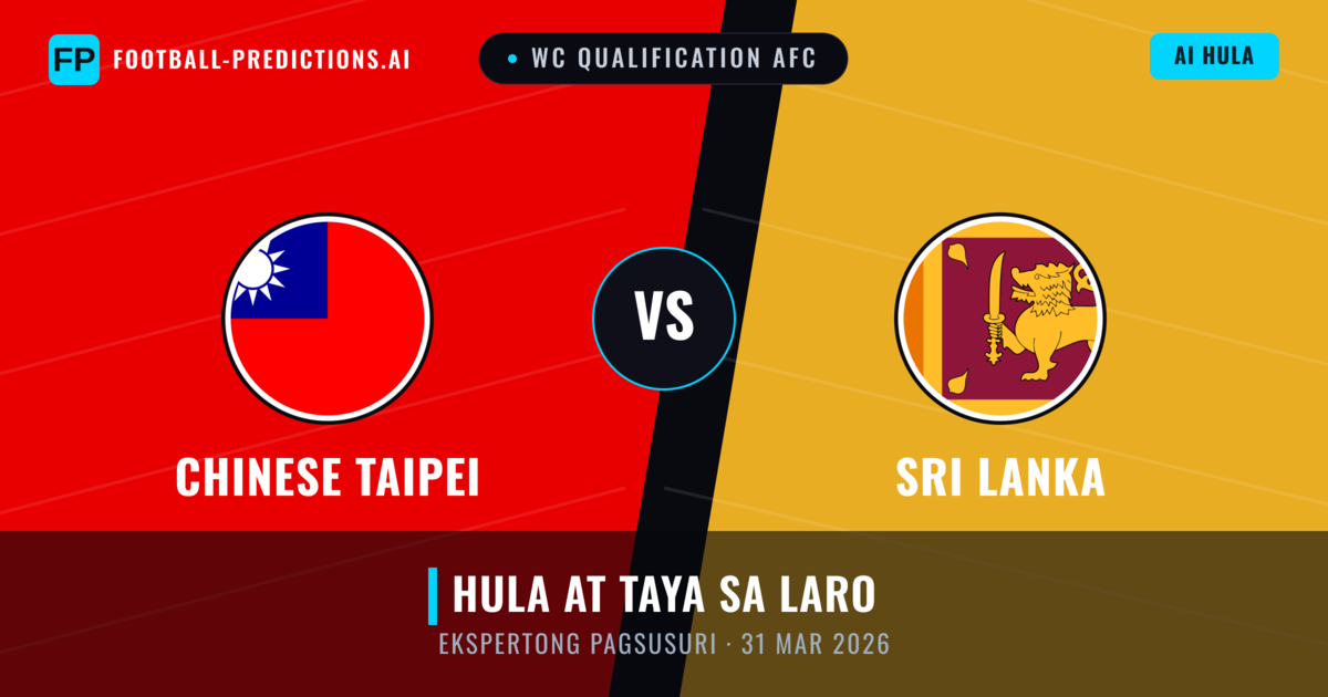 Chinese Taipei vs Sri Lanka — hula at preview ng laban