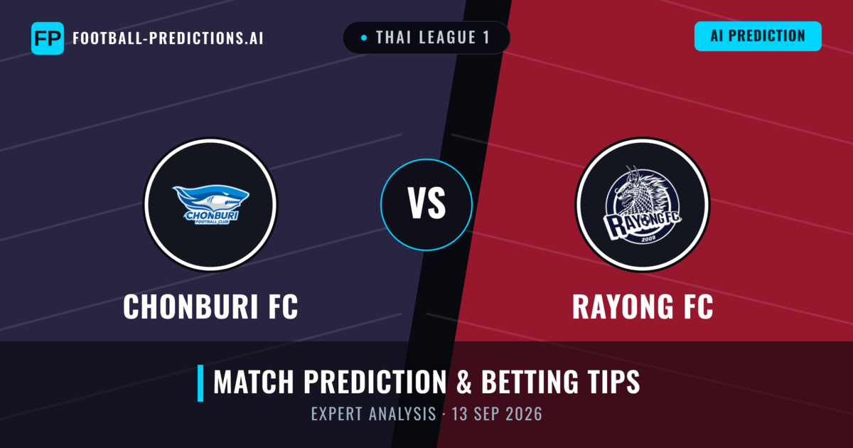 Chonburi FC vs Rayong FC — match prediction & preview