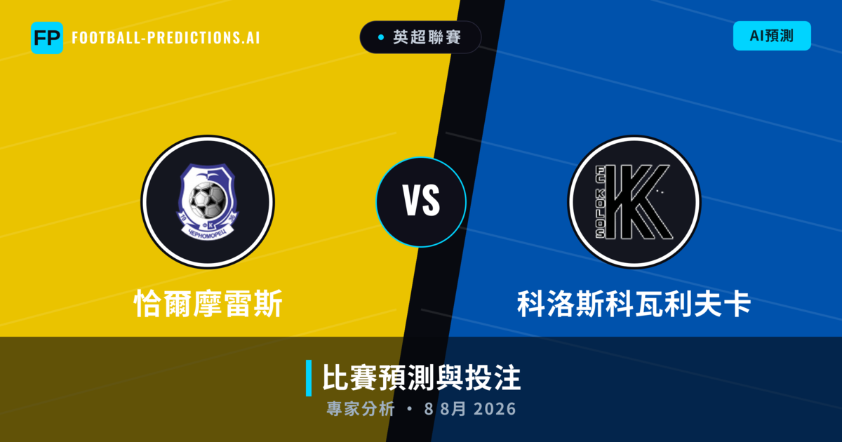 恰爾摩雷斯 vs 科洛斯科瓦利夫卡 — 比赛预测和前瞻