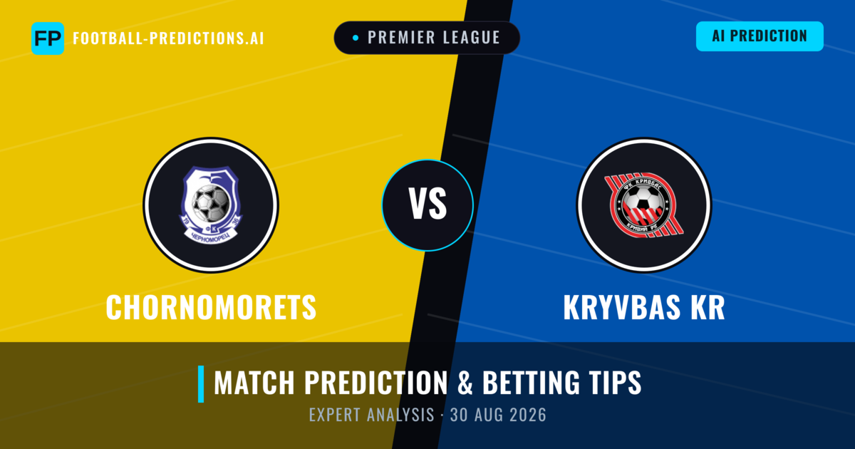 Chornomorets vs Kryvbas KR — match prediction & preview