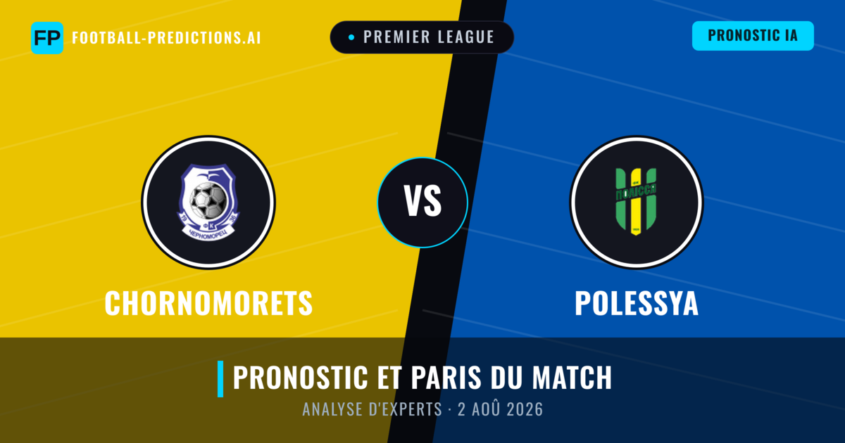 Chornomorets vs Polessya — pronostic et avant-match