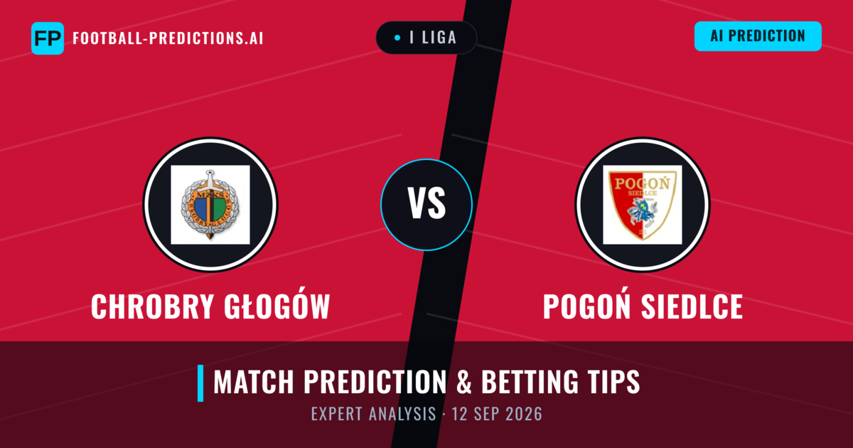 Chrobry Głogów vs Pogoń Siedlce — match prediction & preview